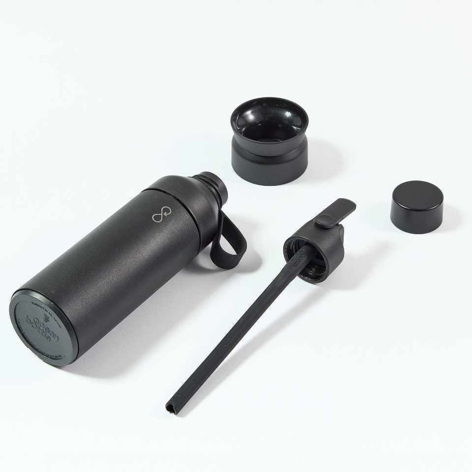 The 3 in 1 Ocean Bottle Gift Set - Obsidian Black (500ml)