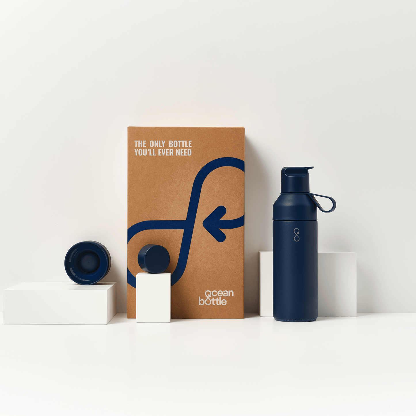 The 3 in 1 Ocean Bottle - Ocean Blue (12oz)